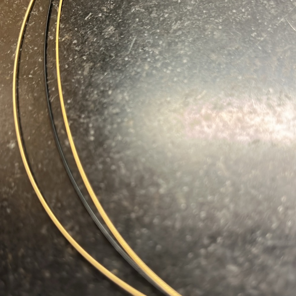 Italian sterling gold plate choker -leaf design - Picture 2 of 8